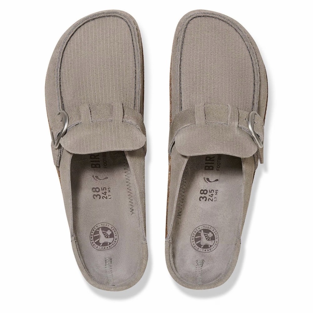 Birkenstock Taupe Slip-On Loafers